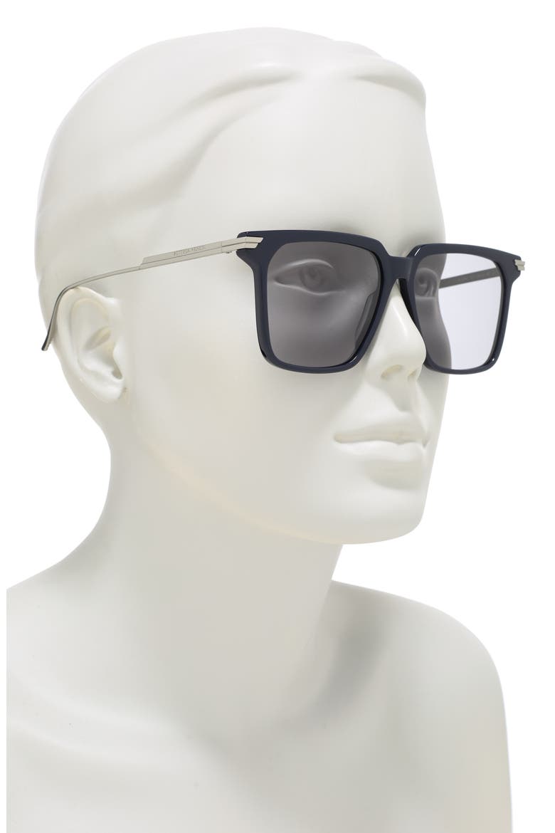 55mm Square Sunglasses, Alternate, color, BLUE RUTHENIUM GREY