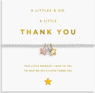 A Littles & Co A Little Charmed Moments 'Thank You' Bracelet