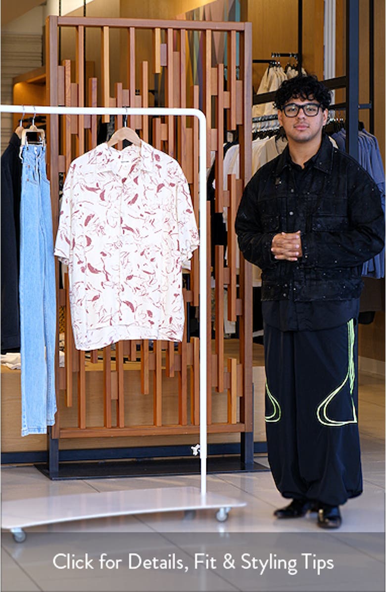 Floral Short Sleeve Button-Up Shirt, sales video thumbnail