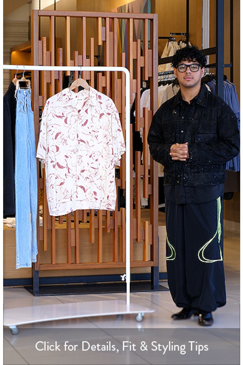 Floral Short Sleeve Button-Up Shirt video