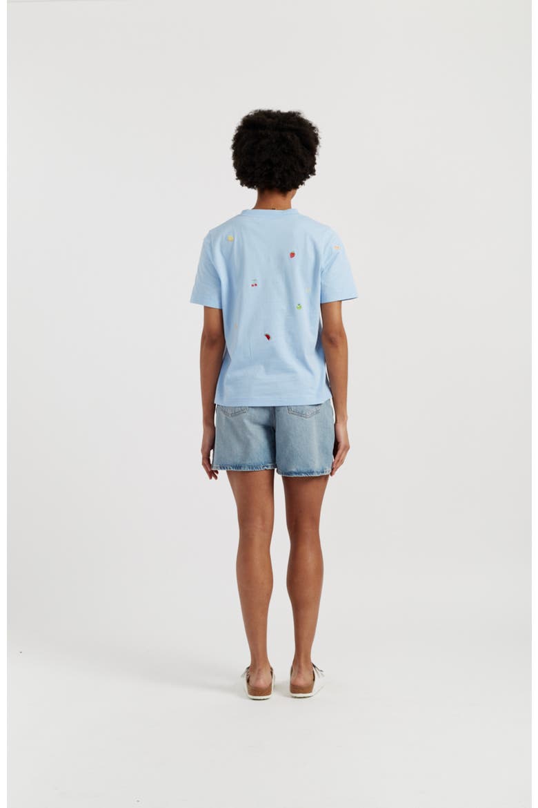 Cotton Snoopy Fruit T-Shirt, Alternate, color, Light Blue