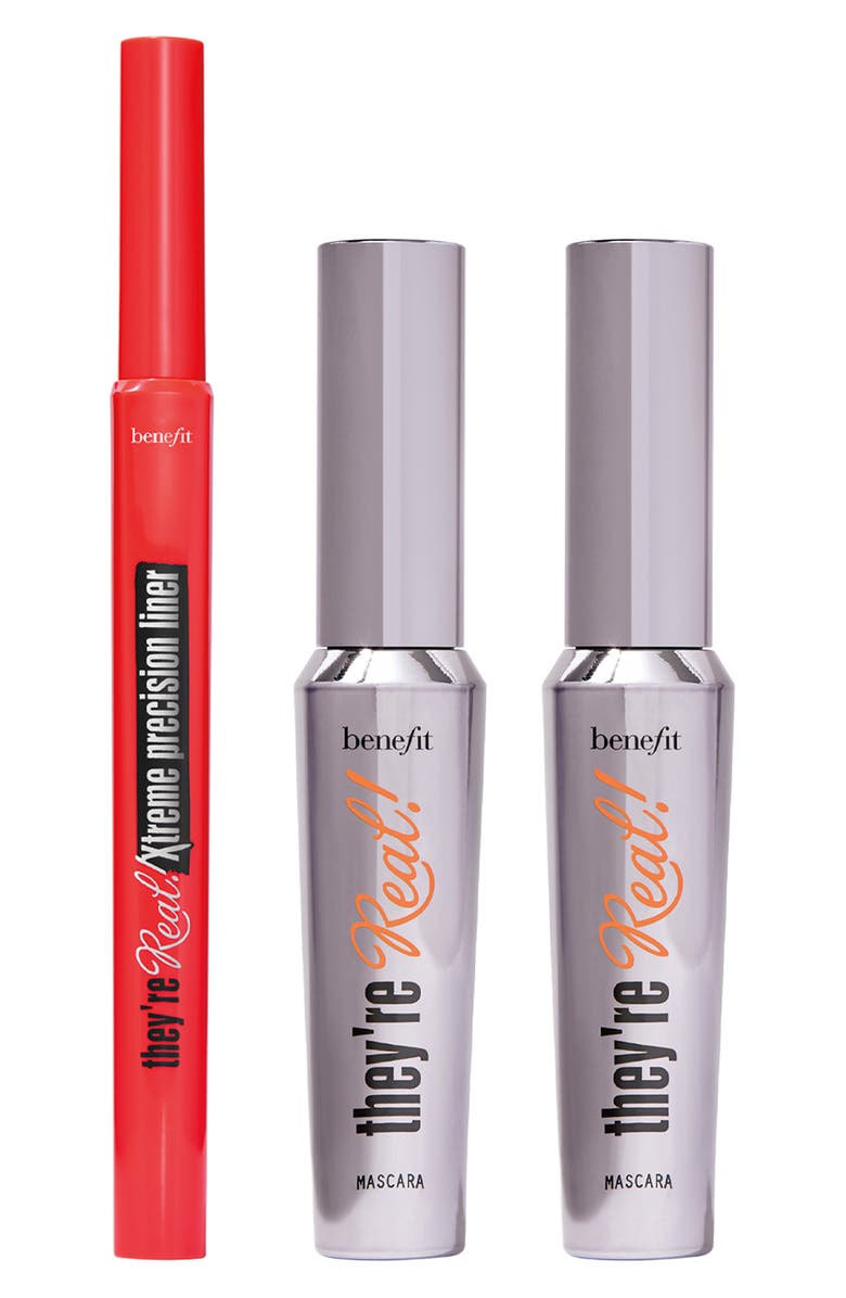 Benefit Cosmetics They're Real Mascara & Eyeliner Set (Nordstrom Exclusive) $80 Value, Main, color, 