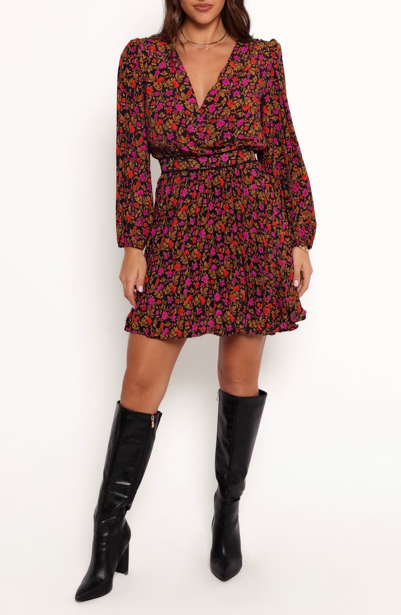 Petal & Pup Zephyr Floral Long Sleeve Minidress, Main, color,