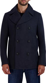 Cole Haan Caramel double breasted sale long peacoat