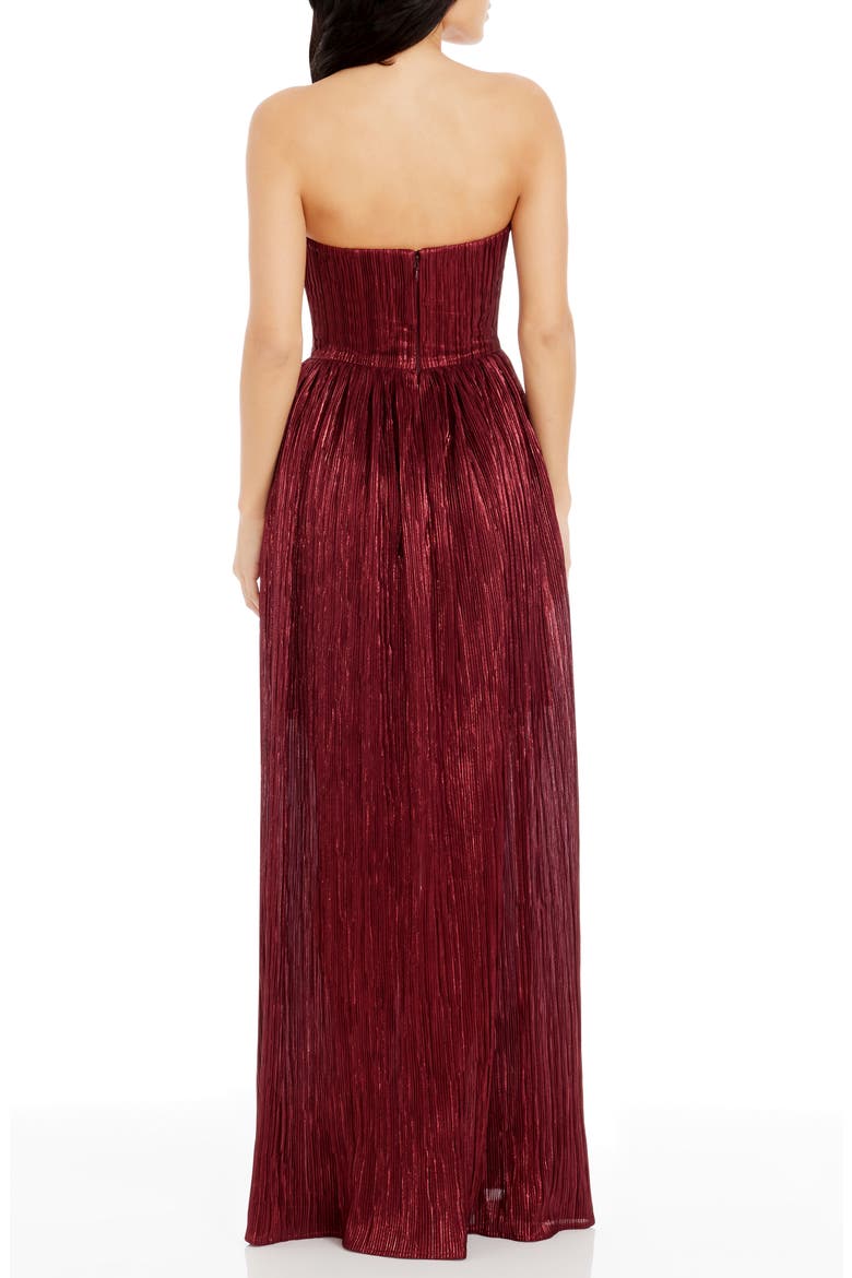 Audrina Strapless Gown, Alternate, color, PORT