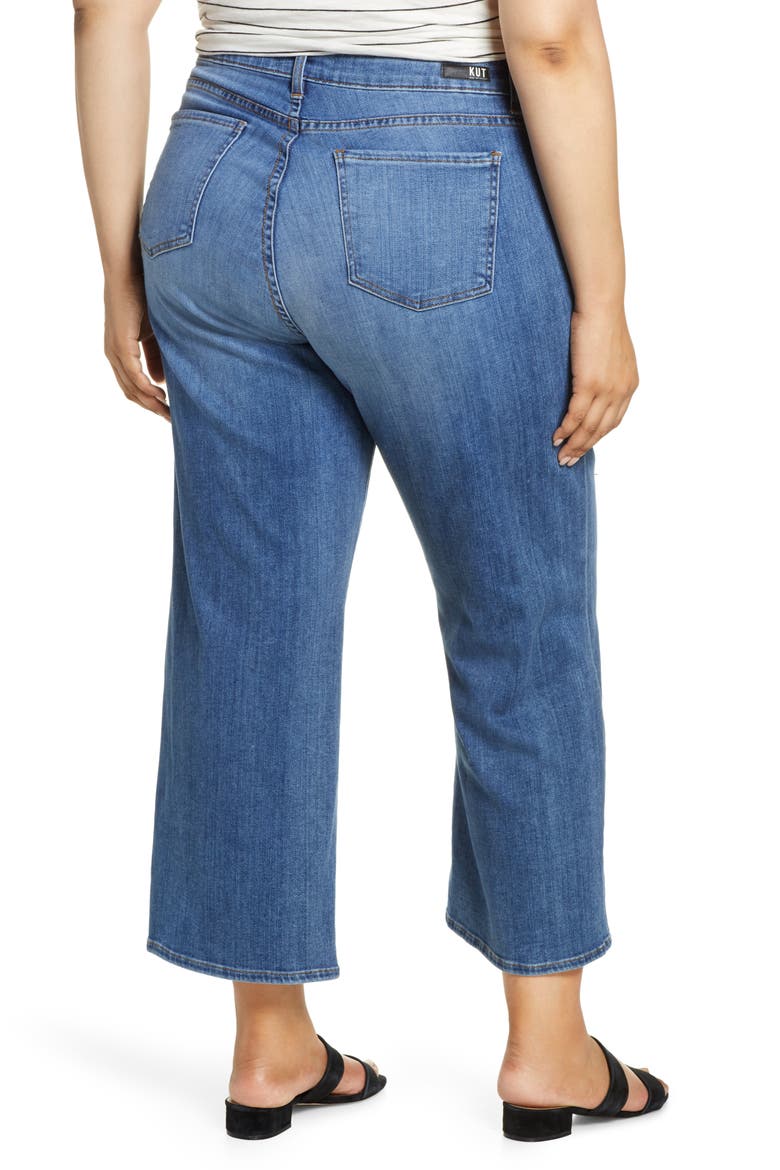 Wide Leg Crop Jeans, Alternate, color, QUICK