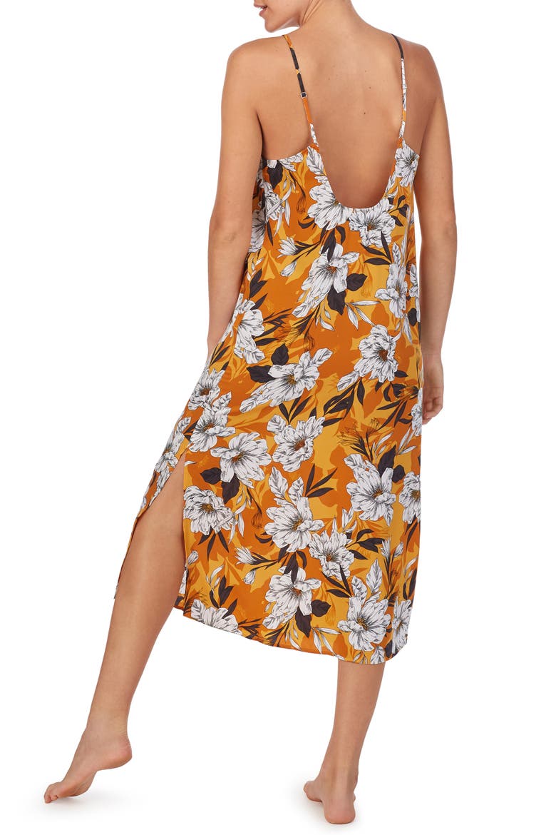 Nightgown (Nordstrom Exclusive), Alternate, color, YELLOW LARGE FLORAL