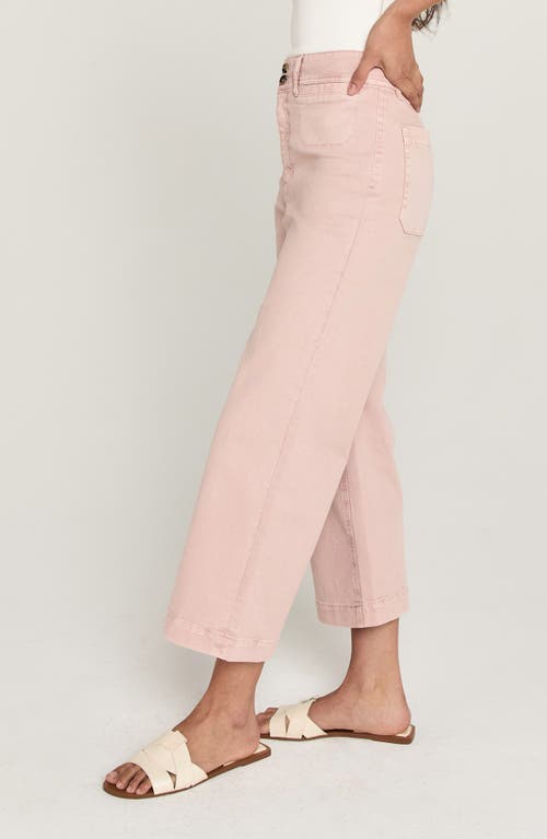 Unpublished Gemma Crop Wide Leg Pants In Pink