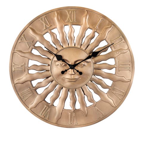 Sunrise Indoor/Outdoor Wall Clock, 14.3""