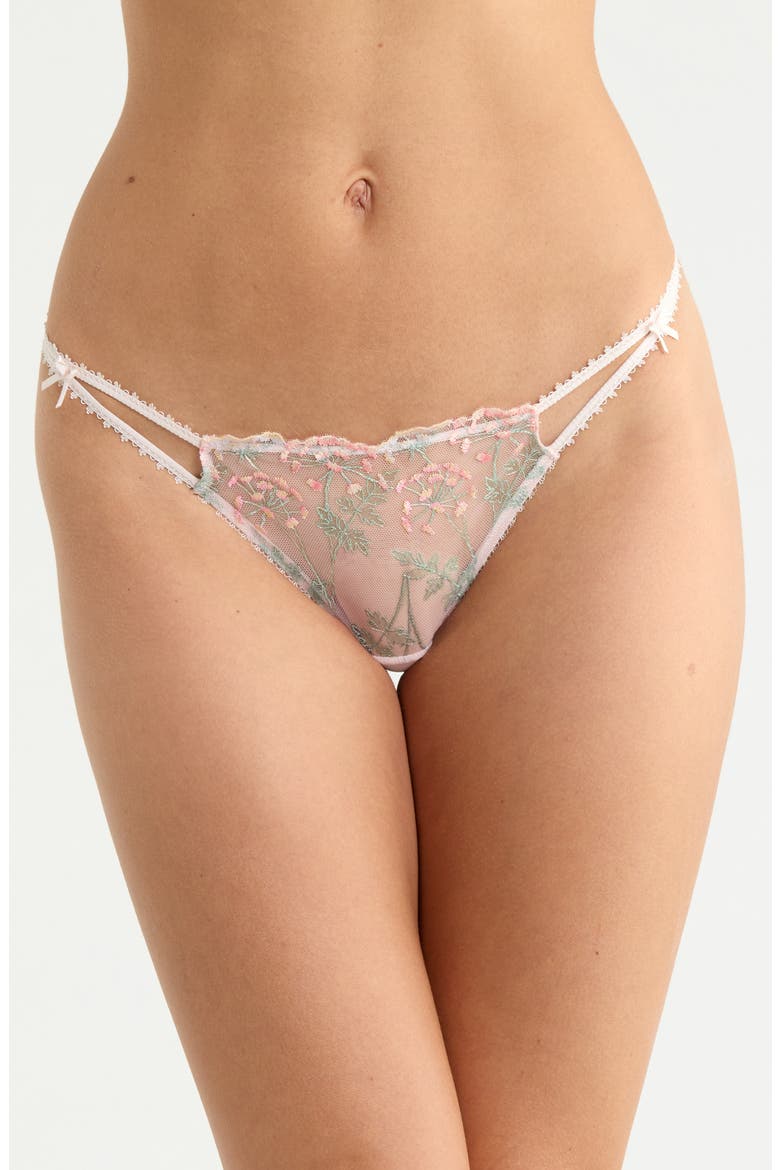 Infusion Embroidered Thong, Main, color, MULTICOLORE