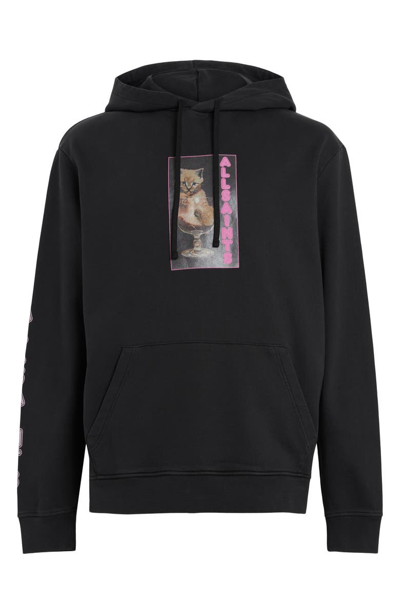 AllSaints Sherry Oversize Graphic Hoodie, Alternate, color,