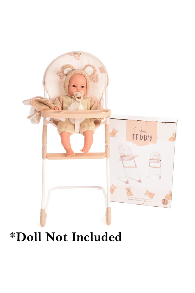 Teddy Doll Highchair Feeding Tray, Kids 3+, Alternate, color, Beige