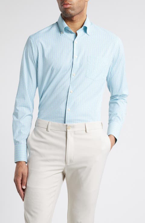 Hamilton Check Performance Button-Down Shirt