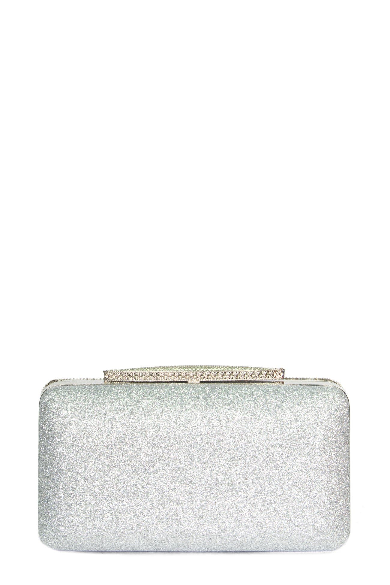 Lizo Clutch, Alternate, color, SILVER