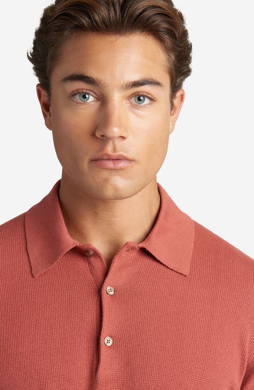Goodlife Mini Waffle Long Sleeve Polo