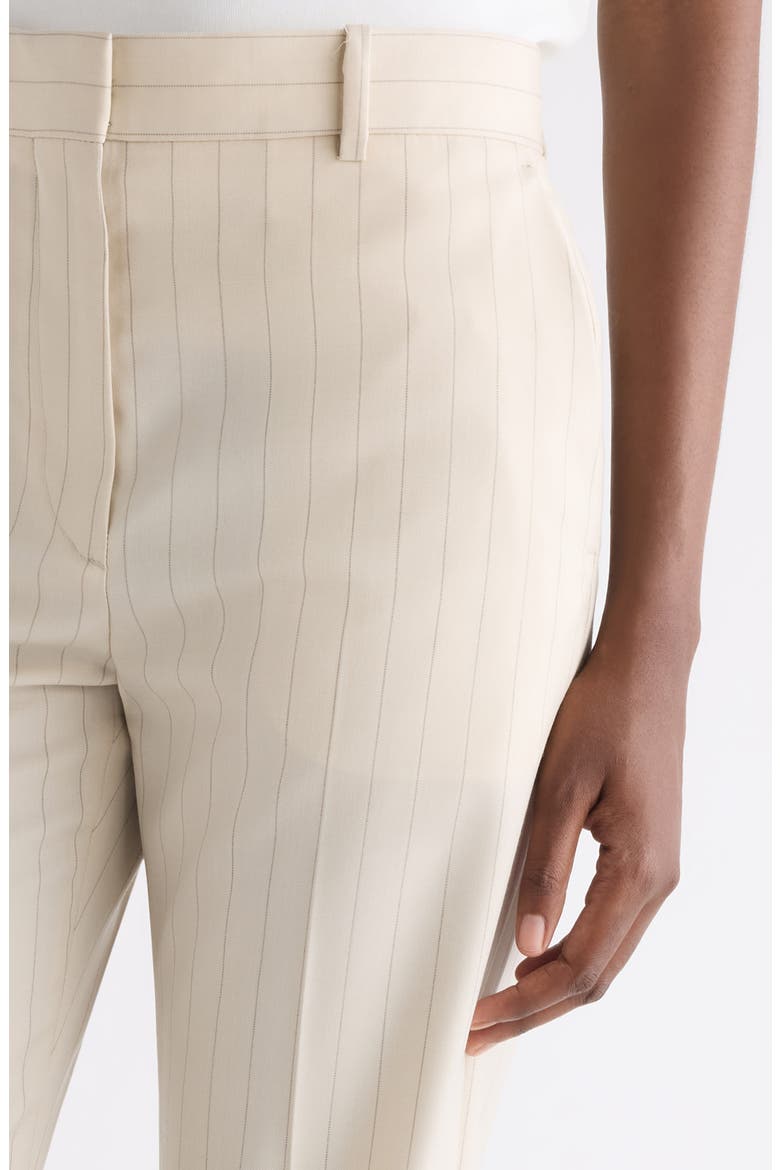 Pontino Pinstripe Wool Trousers, Alternate, color, CREAM BEIGE