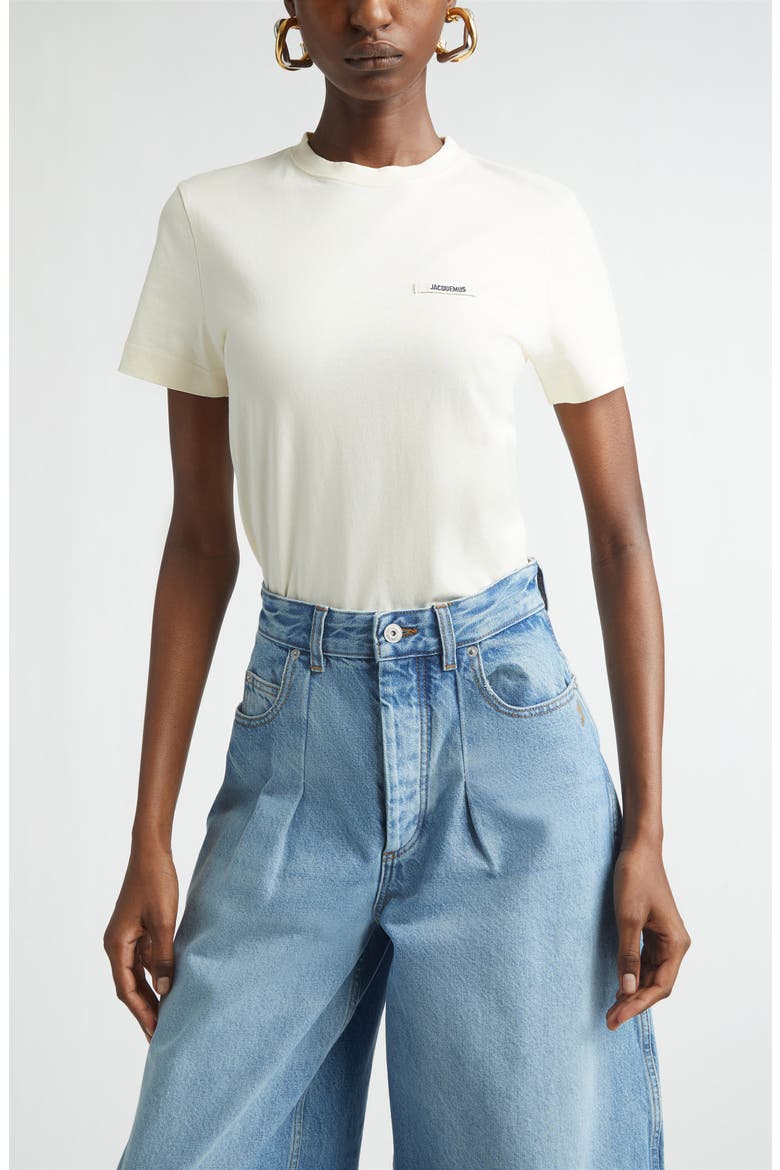 Le T-Shirt Gros Grain T-Shirt, Main, color, LIGHT BEIGE 2