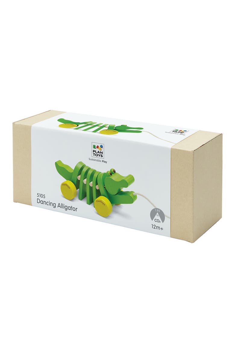 Dancing Alligator Pull Toy, Alternate, color, GREEN