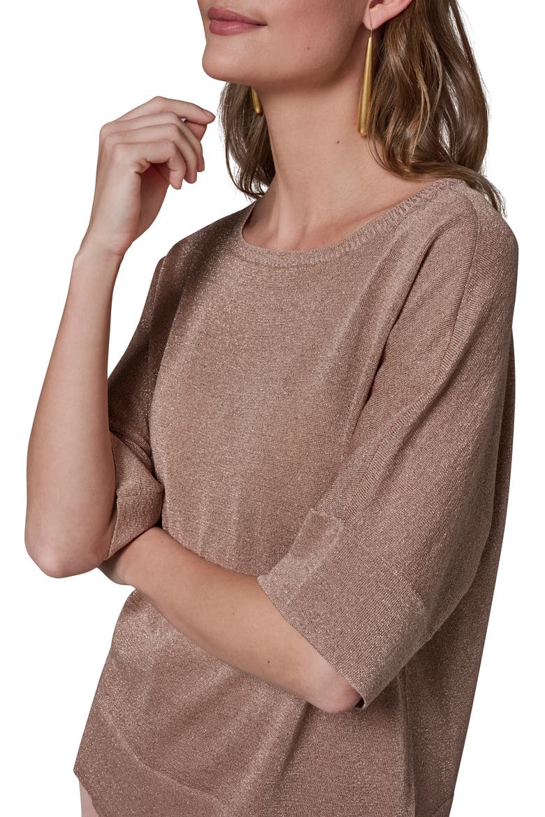 Metallic Sweater, Alternate, color, UMBRIA