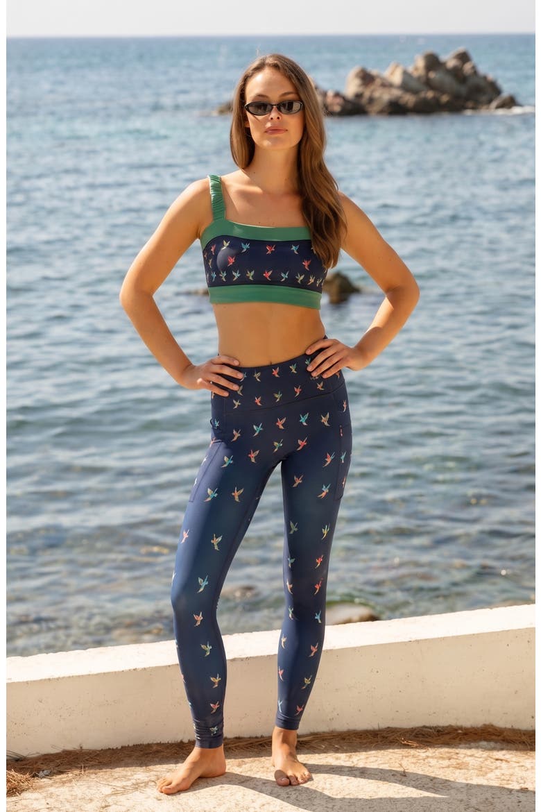 Freedom Wings High-Waisted Leggings, Alternate, color, Blue