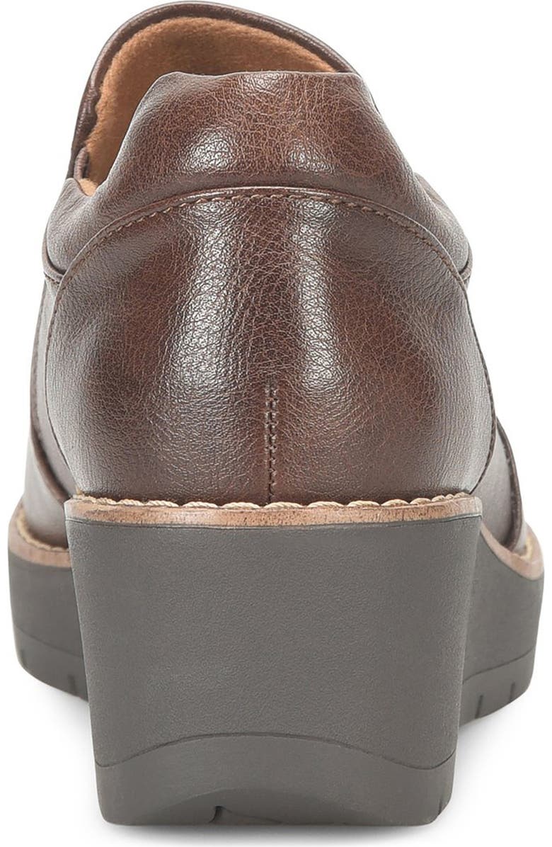 EUROSOFT Fabri Wedge Slip-On, Alternate, color, Dark Brown
