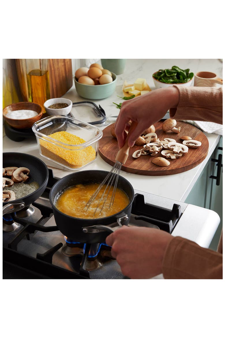 Premier Hard Anodized Nonstick 11-Piece Cookware Set, Alternate, color, BLACK