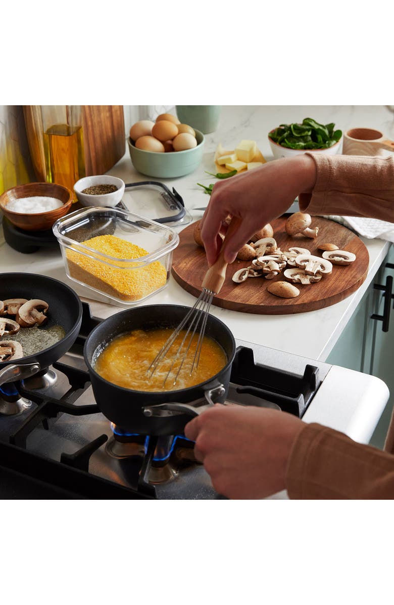 CALPHALON Premier Hard Anodized Nonstick 11-Piece Cookware Set, Alternate, color, Black