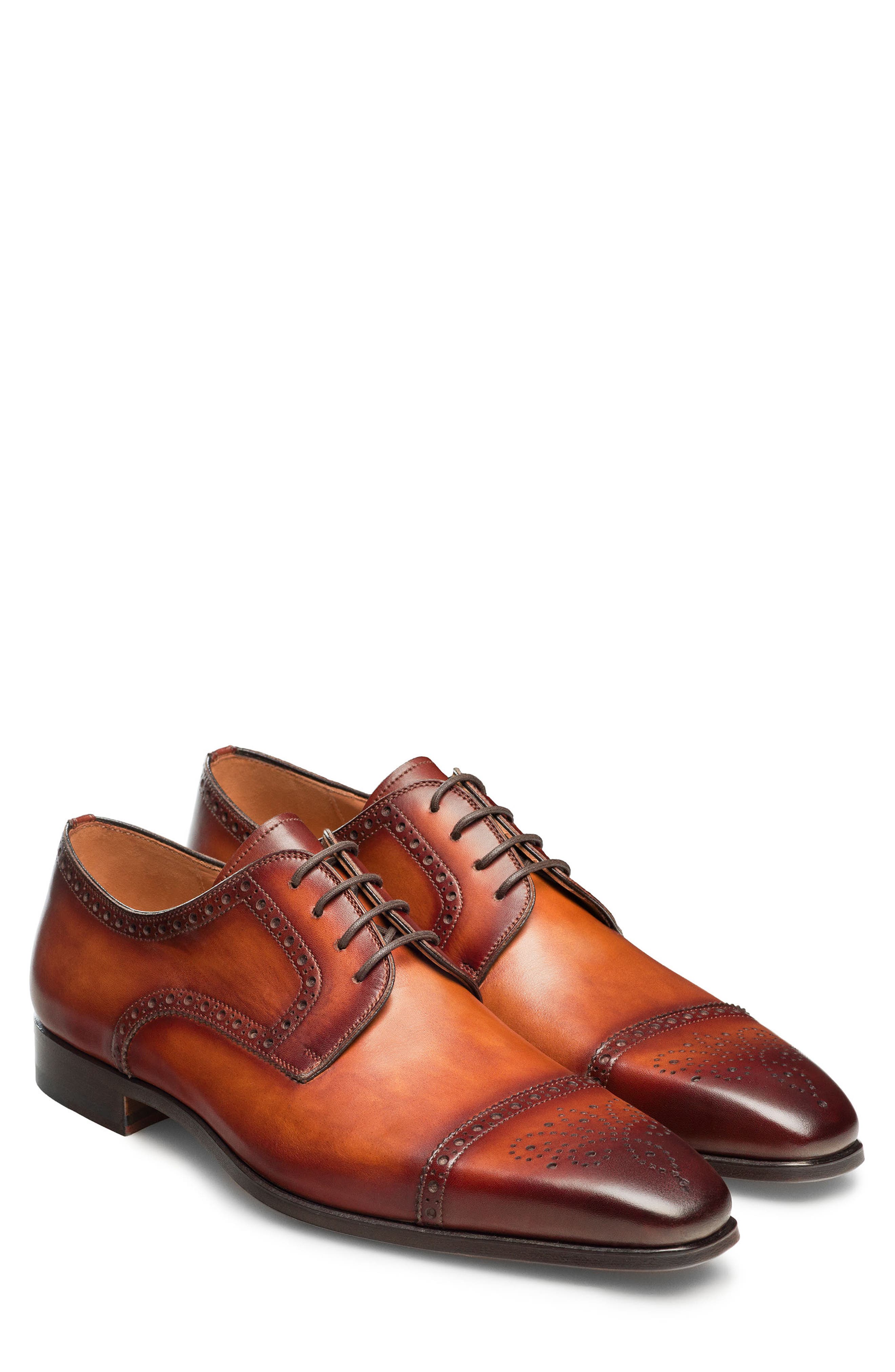 Magnanni Delphos Cap Toe Derby, Main, color, 