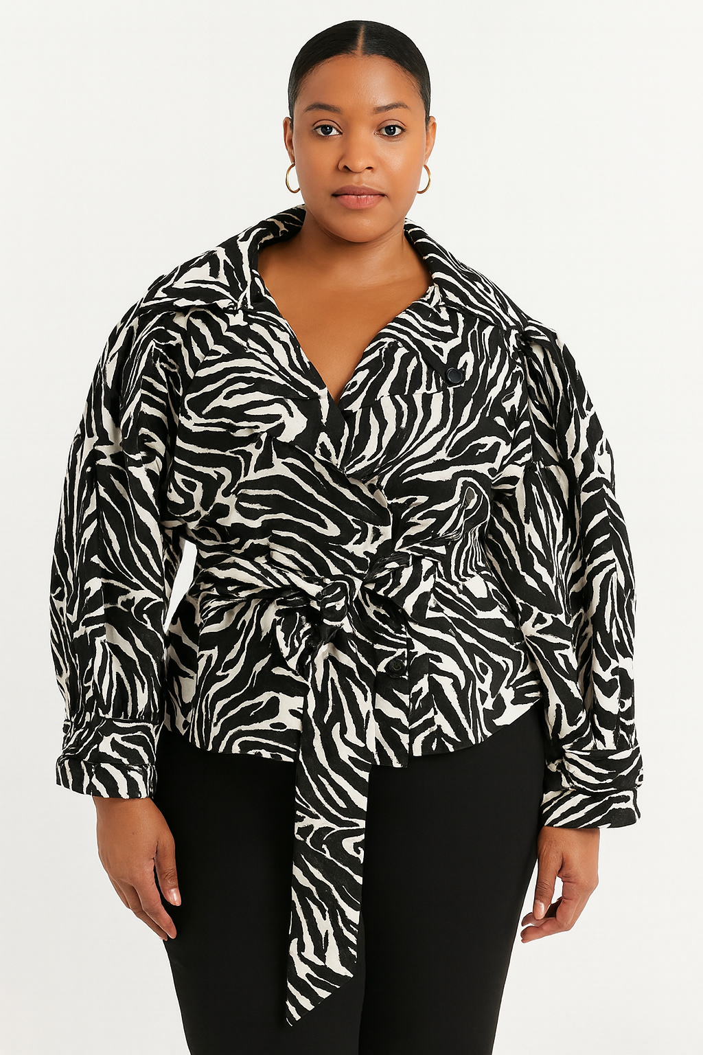 Marlo Short Moto Trench Coat - image 4
