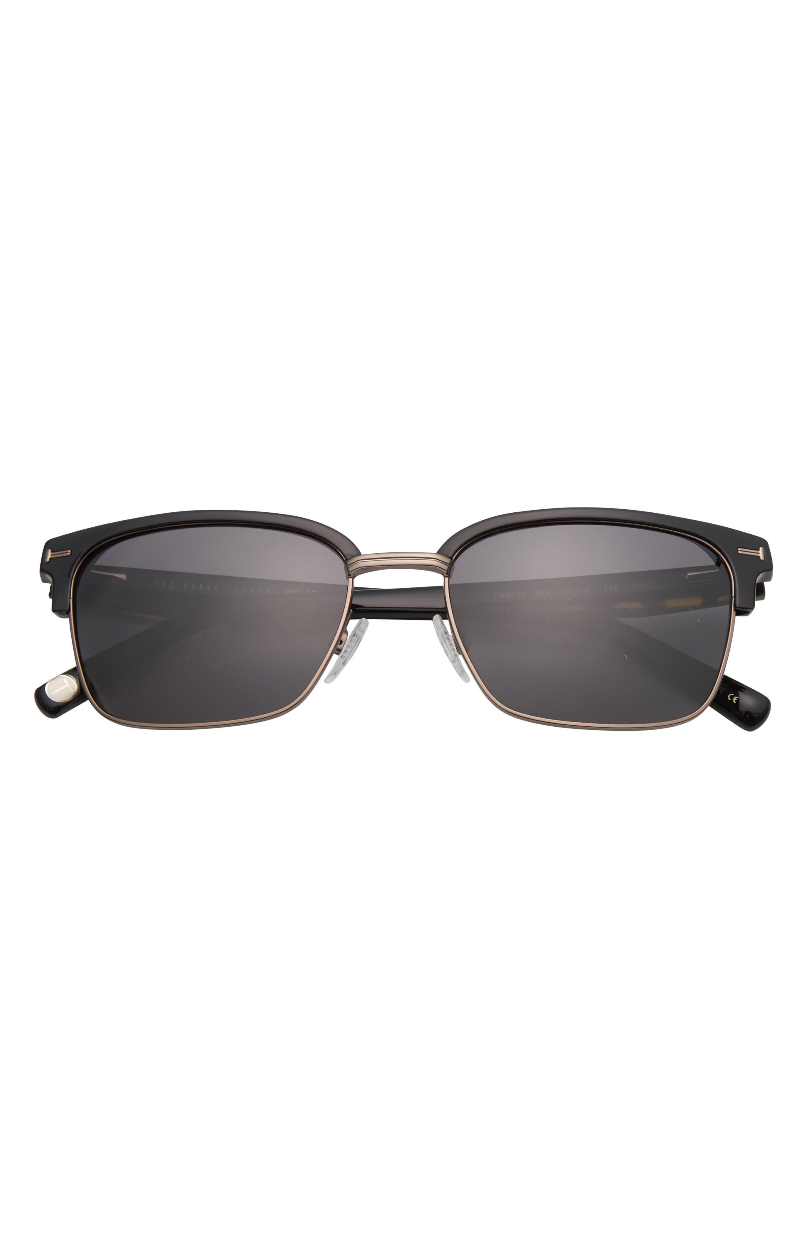 55mm Polarized Square Sunglasses