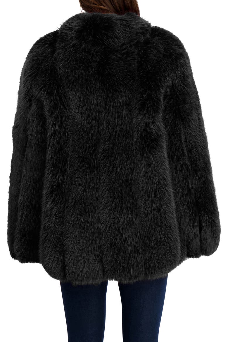 Fur-Free Fox (Faux Fur) Jacket, Alternate, color, BLACK