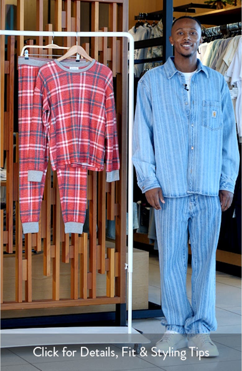 Let's Get Toasty Plaid Peachy Jersey Pajamas, sales video thumbnail