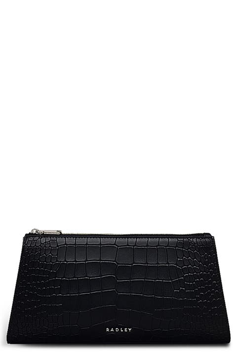 Glasshouse Croc Embossed Clutch
