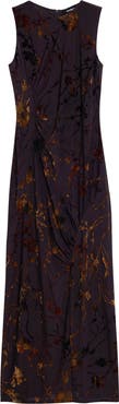 Desigual Floral Burnout Sleeveless Dress