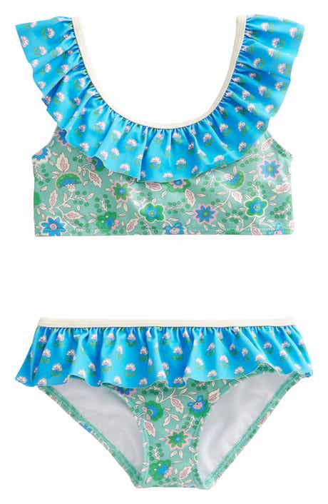 Kids' Frilly Paisley Two-Piece Swimsuit