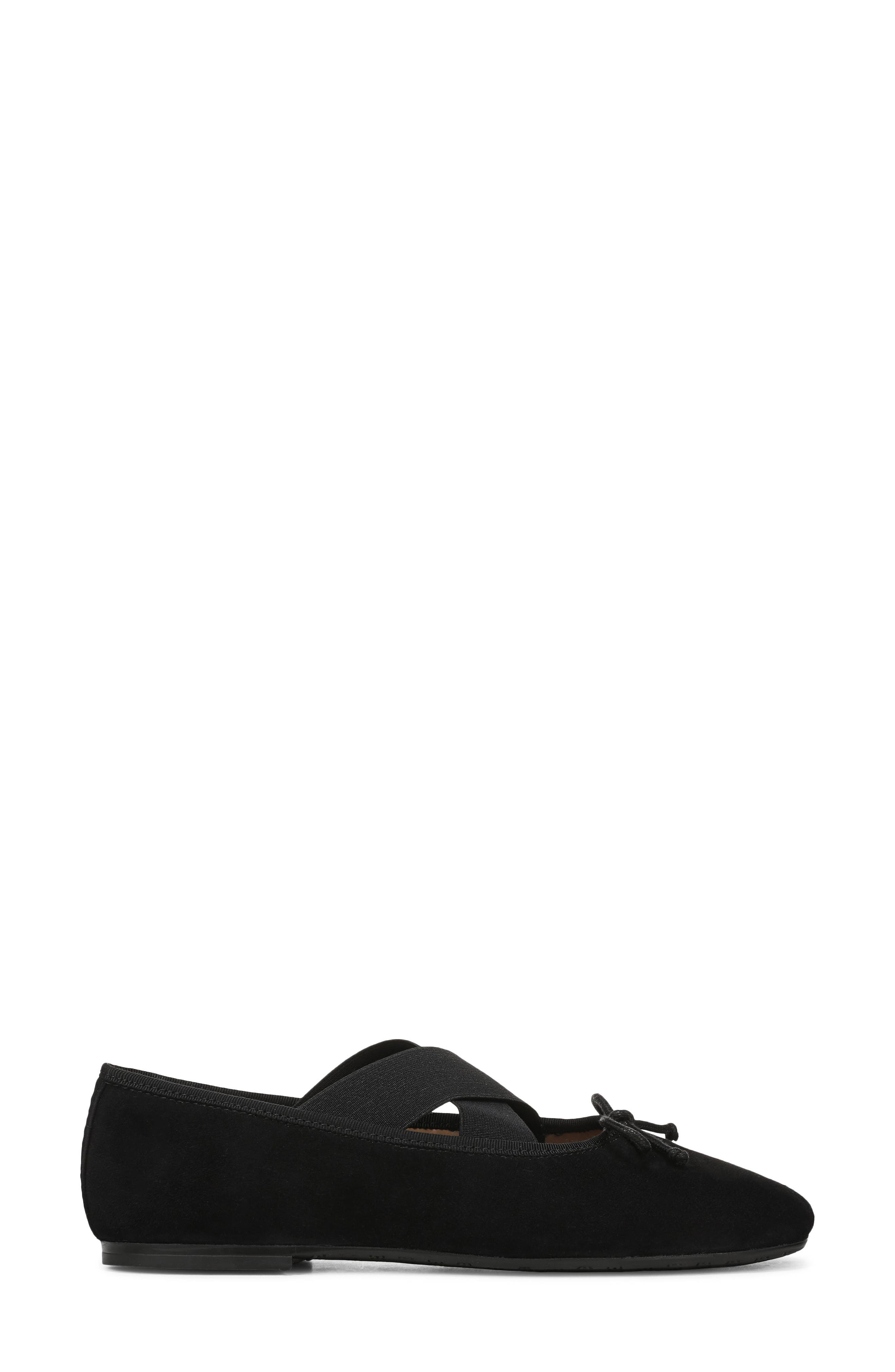 Sam Edelman Arya Ballet Flat, Alternate, color, Black Suede