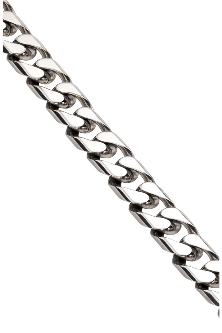 Curb Chain Toggle Necklace, Alternate, color, Silver