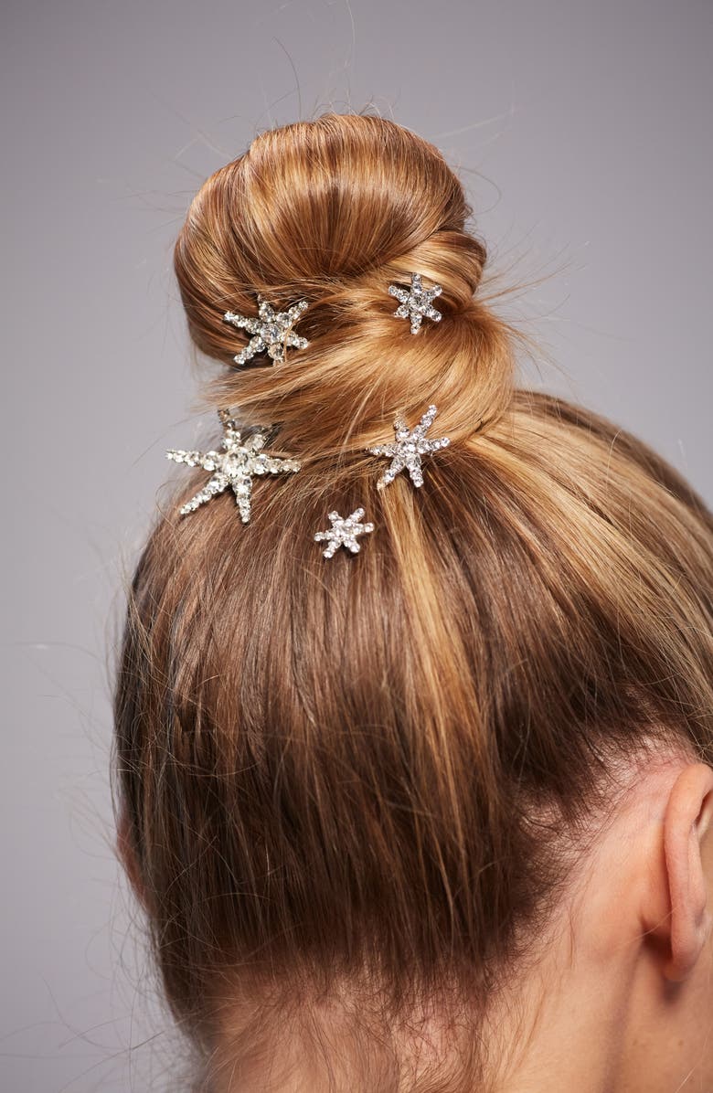 Jennifer Behr Vespera Assorted 5-Pack Swarovski Crystal Bobby Pins, Alternate, color,