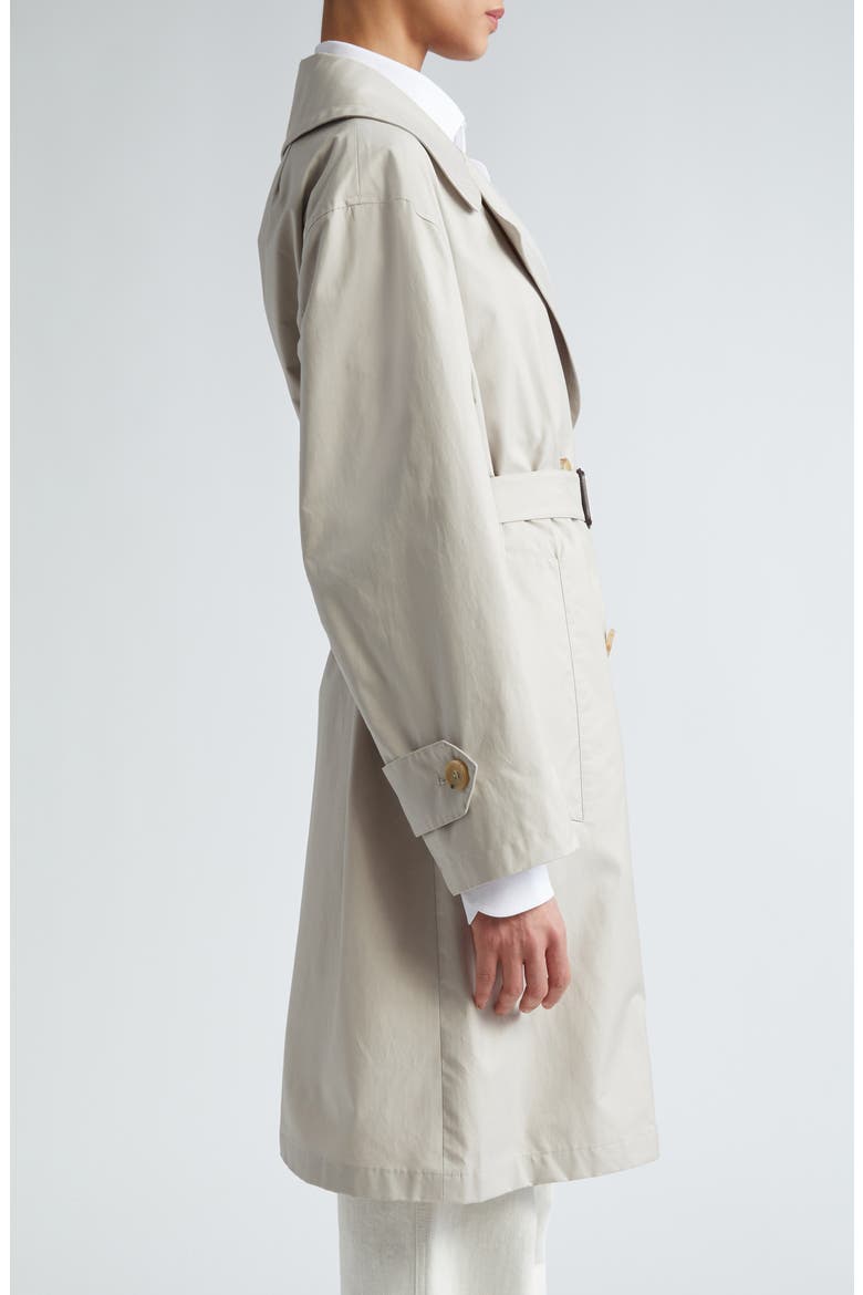 Belted Double Breasted Trench Coat, Alternate, color, ECRU