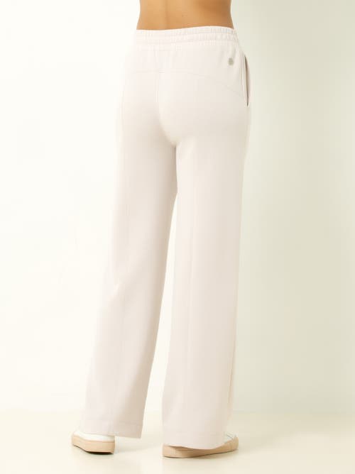 Single Stitch Ultra Soft Wide Leg Pant In White