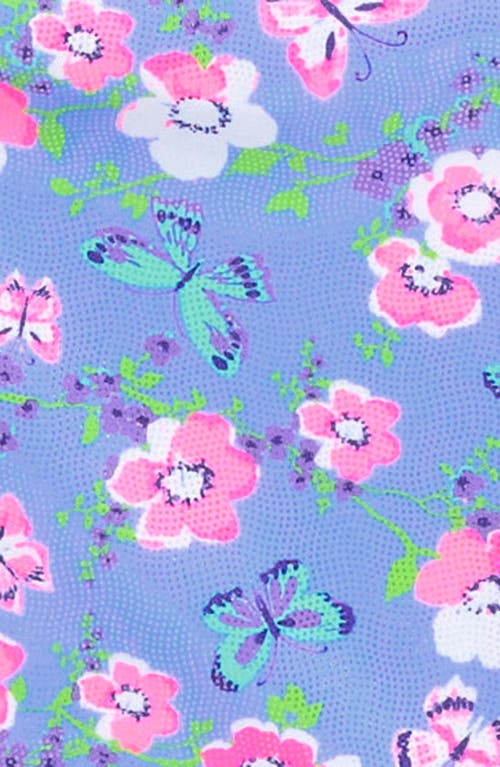 FLAPDOODLES FLAPDOODLES KIDS' FOIL PRINT ONE-PIECE SWIMSUIT 