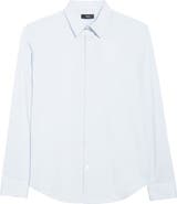 Theory Sylvain ND Structure Knit Button-Up Shirt