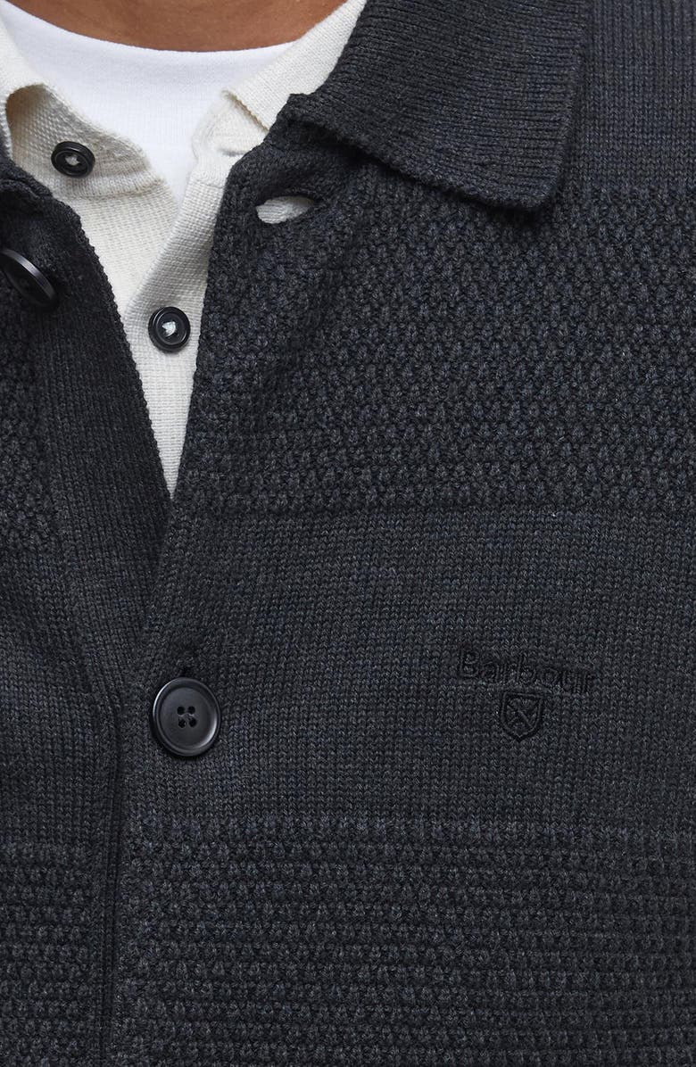 Barbour Filley Textured Cotton Cardigan, Alternate, color, 