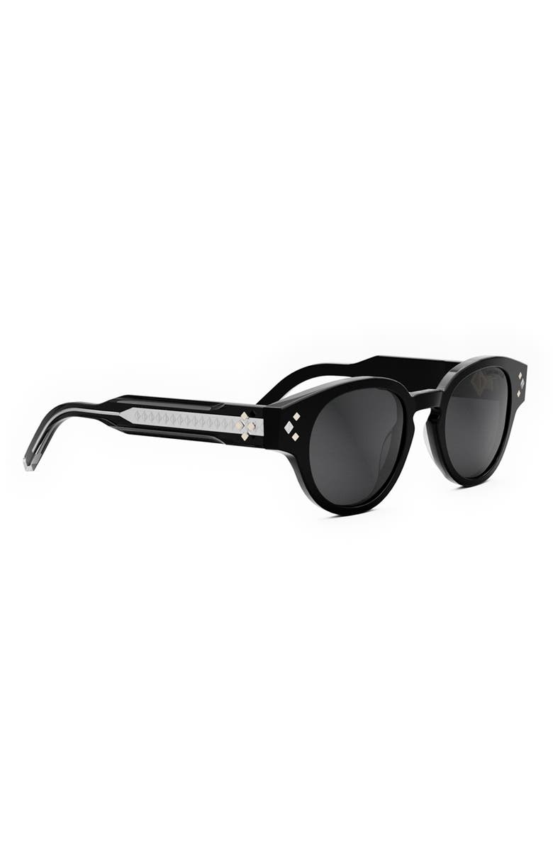 DIOR CD Diamond R2I 48mm Small Round Sunglasses, Alternate, color,