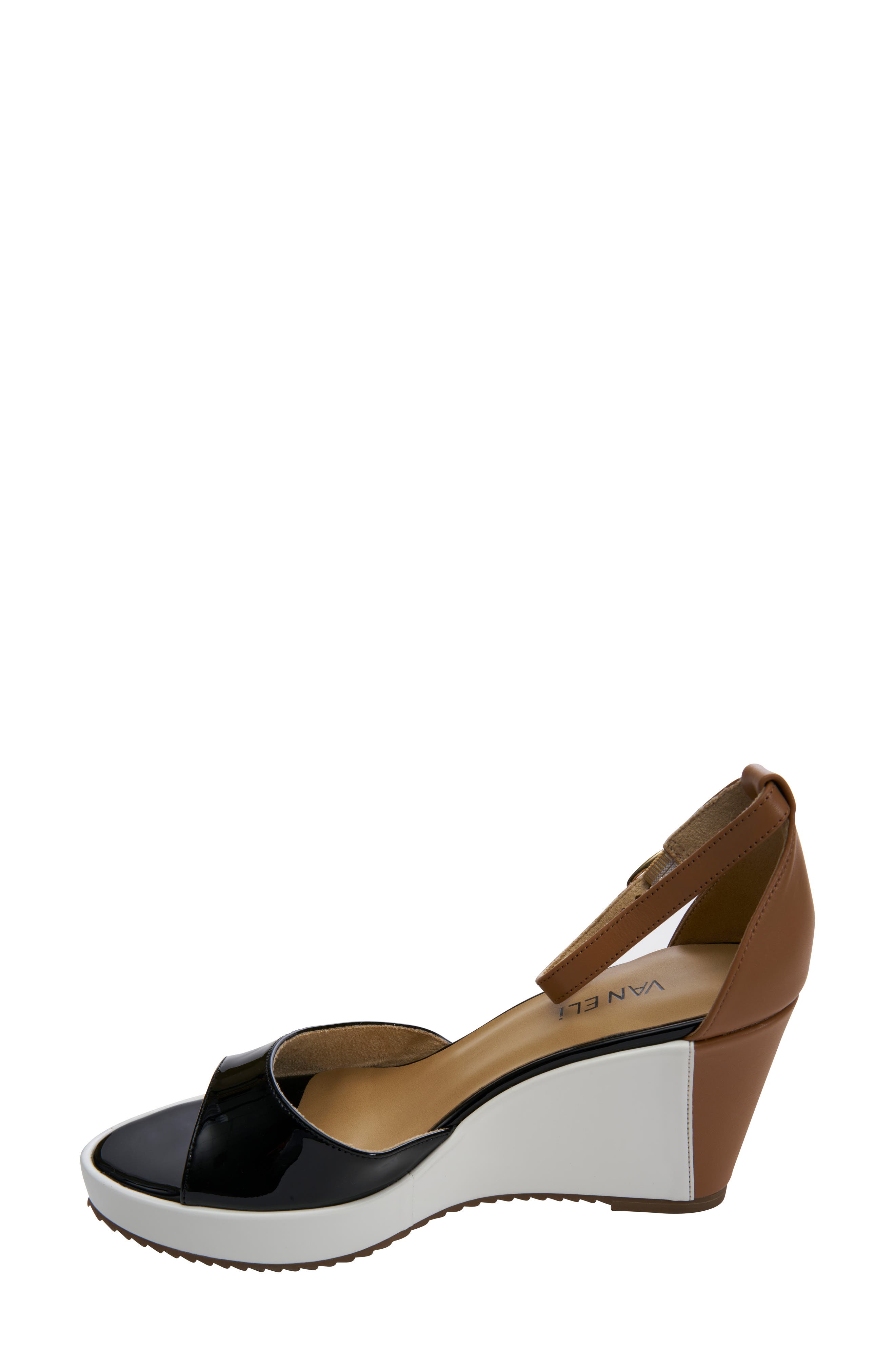 VANELi Lemy Platform Wedge Sandal, Alternate, color, Black Multi