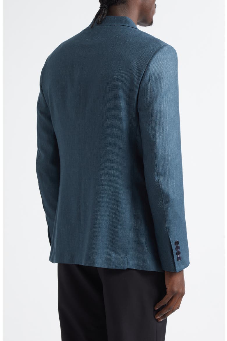 Textured Cashmere, Silk & Linen Sport Coat, Alternate, color, MEDIUM BLUE