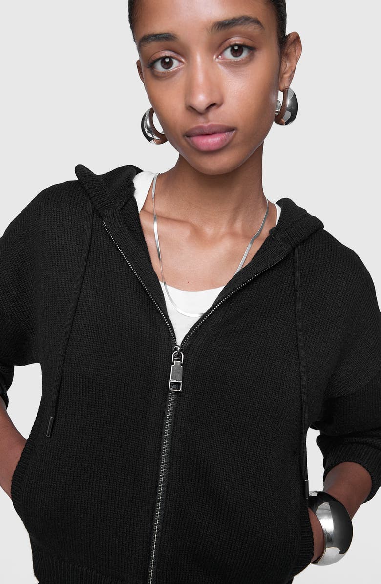 Rebecca Minkoff Quinn Wool Blend Zip Hoodie, Alternate, color,