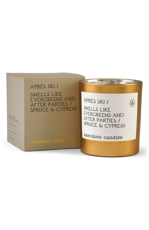 Anecdote Candles Aprés Ski Candle In Gold