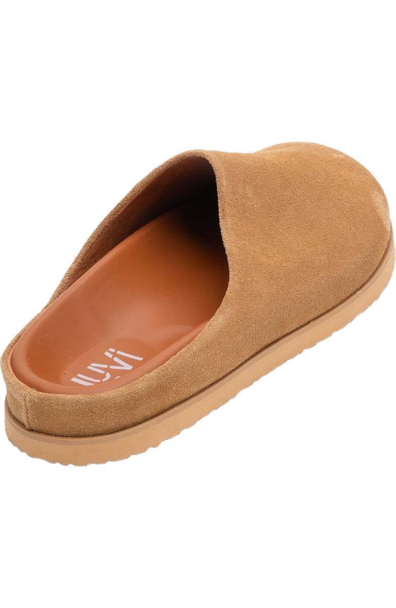 Forever & Always Shoes Space Suede Leather Slide Sandal, Alternate, color, Cognac Leather