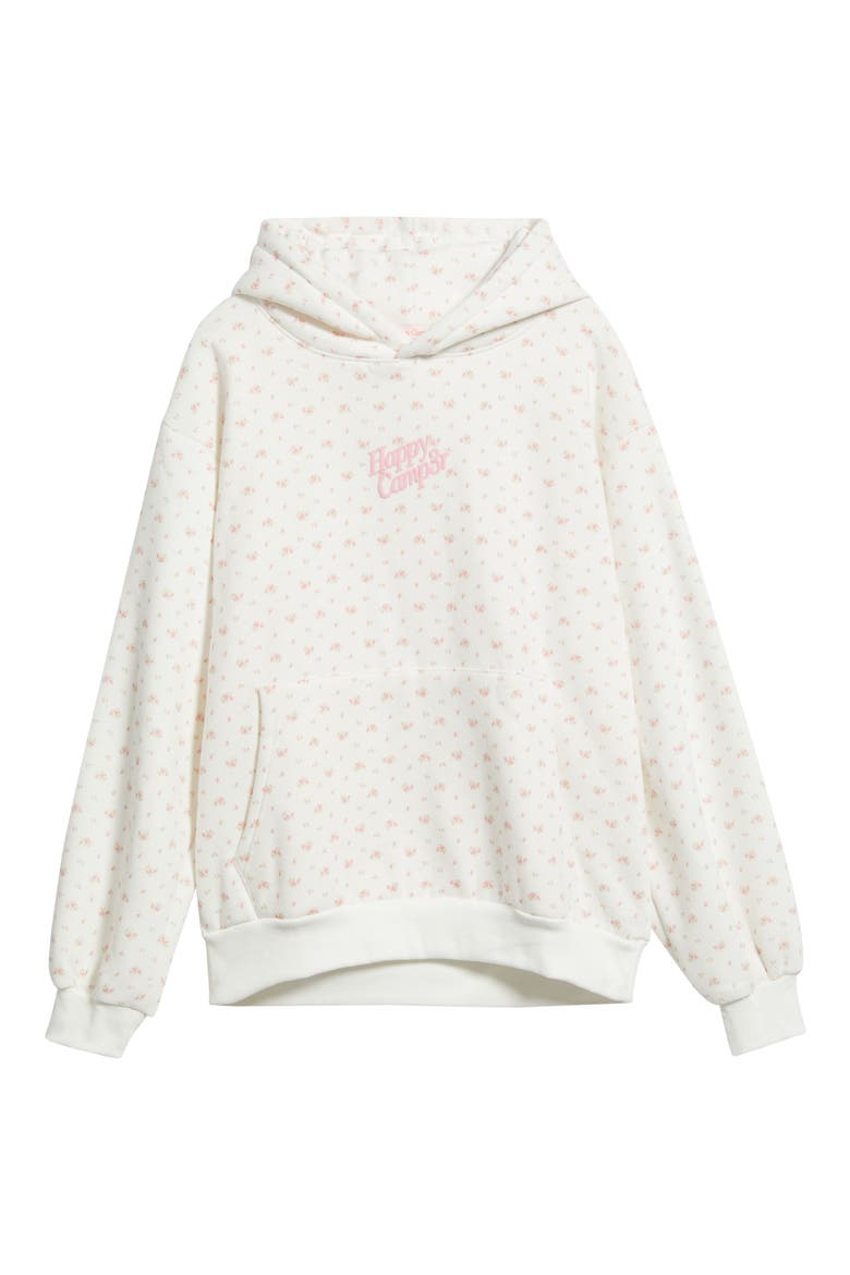 Garden Confetti Core Graphic Hoodie, Alternate, color, FROST WHITE